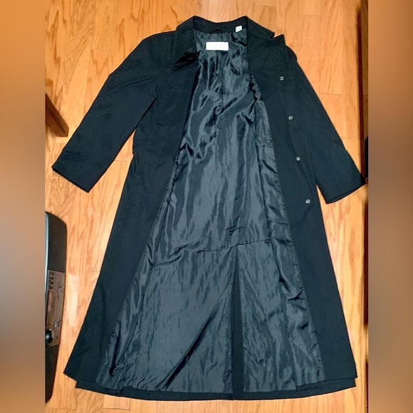 Women’s 8 Petite JONES NEW YORK Full Length Rain Trench Overcoat - Picture 9 of 16